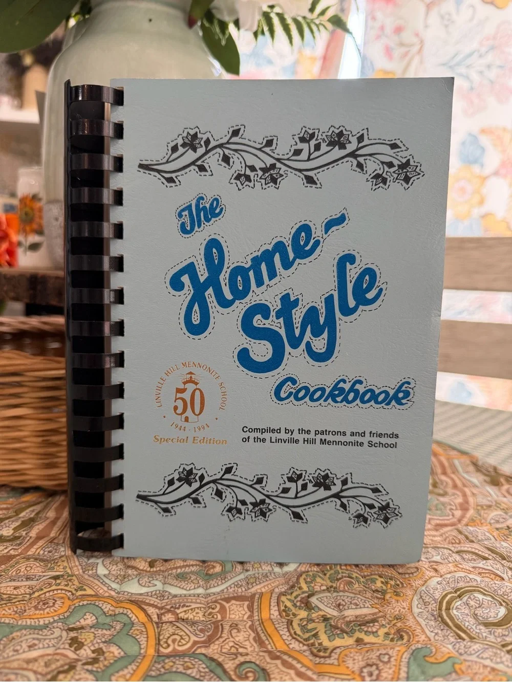 Vintage Spiral Bound Cookbook ‘The Home Style Cookbook’ Linville Hill Mennonite